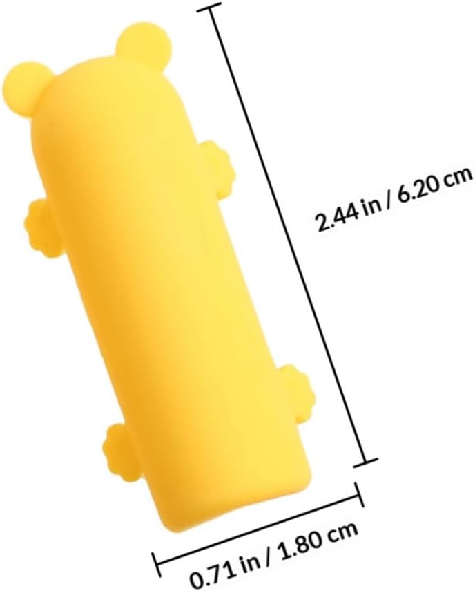 واقيات الزوايا السيليكونية الناعمة غير السامة لحماية الأطفال من حواف الأثاث، 4 قطع بألوان عشوائية - Image 2